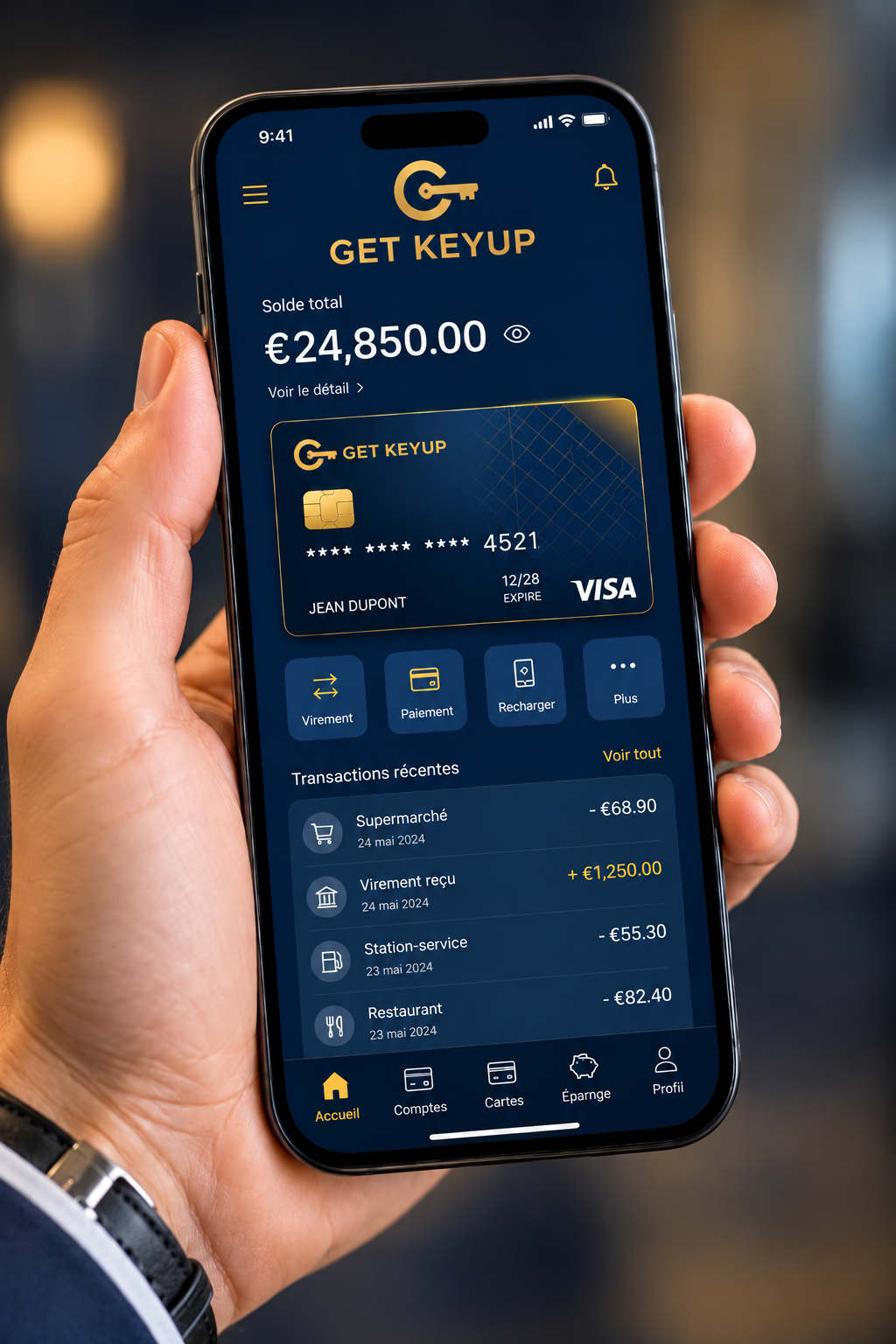 Transfers and payments from the Get Keyup mobile app